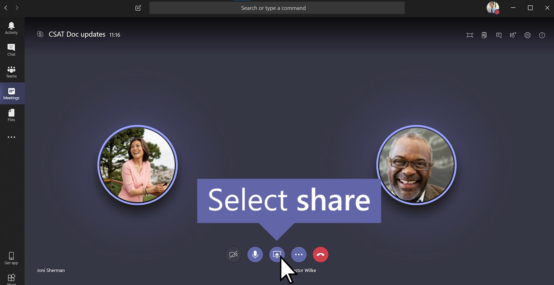 How to share your screen in Microsoft Teams